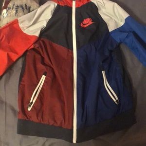 NIKE color block windbreaker